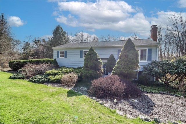 6 Pell Mell Dr, Bethel, CT 06801 - view of side of property featuring a yard and a chimney