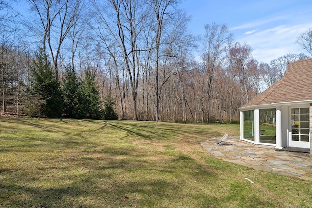 view of yard featuring a patio area