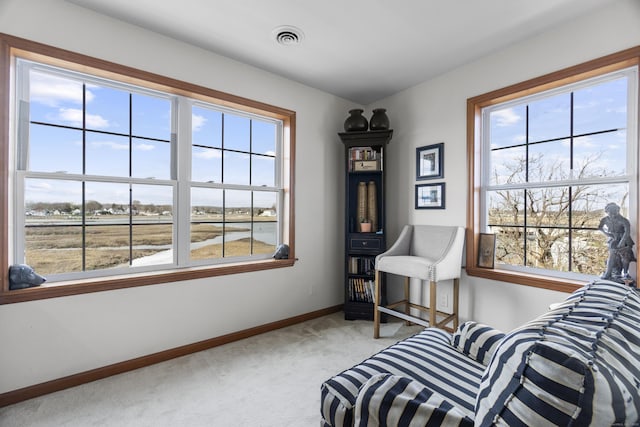 15 Buckingham Ave, Old Saybrook, CT 06475 - living area featuring carpet floors and healthy amount of natural light