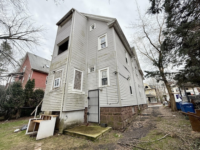 view of rear view of property