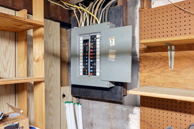 utility room featuring electric panel