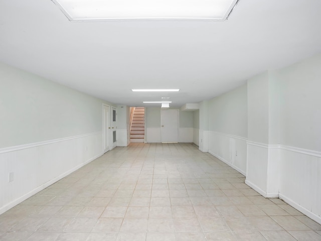 8 Argentine Way, Norwalk, CT 06850 - finished basement with stairs and wainscoting