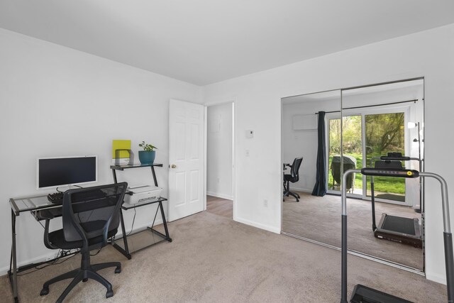 136 Pembroke Rd Unit 6-49, Danbury, CT 06811 - carpeted home office featuring baseboards