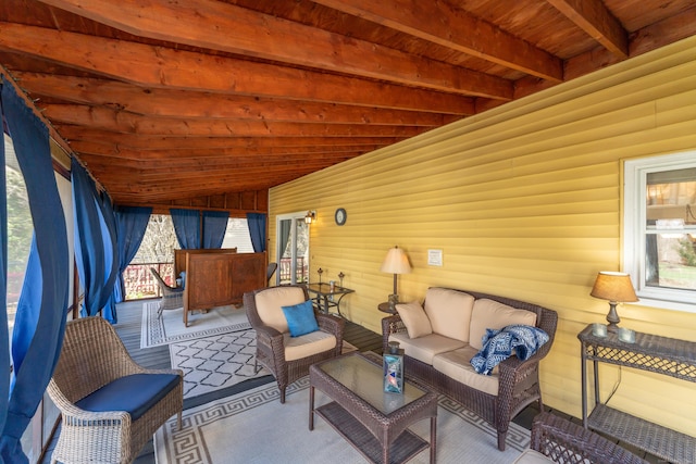 574 Fabyan Rd, Thompson, CT 06255 - view of patio / terrace with an outdoor living space