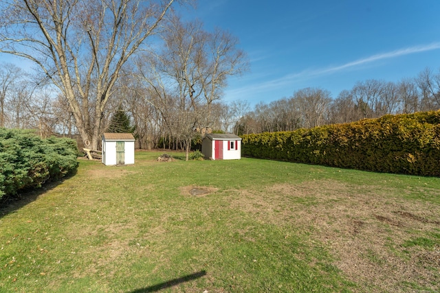 574 Fabyan Rd, Thompson, CT 06255 - view of yard featuring an outbuilding and a storage shed