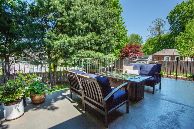 1186 Farmington Ave, West Hartford, CT 06107 - view of patio with fence