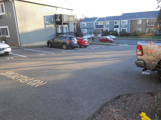 view of uncovered parking lot