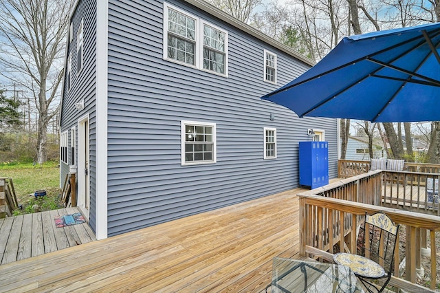 378 Rte 87, Columbia, CT 06237 - view of wooden deck