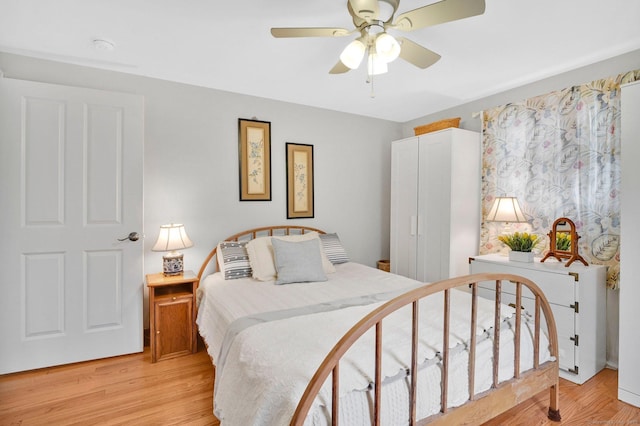 378 Rte 87, Columbia, CT 06237 - bedroom with light wood-style floors and a ceiling fan