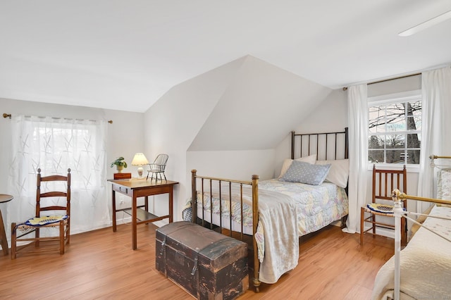 378 Rte 87, Columbia, CT 06237 - bedroom featuring light wood-type flooring and lofted ceiling
