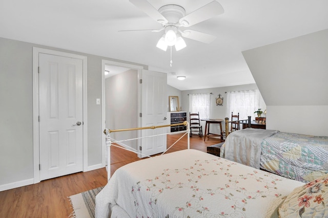 378 Rte 87, Columbia, CT 06237 - bedroom with a ceiling fan, wood finished floors, and baseboards