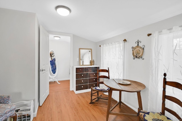378 Rte 87, Columbia, CT 06237 - hallway with light wood-style floors, baseboards, and lofted ceiling