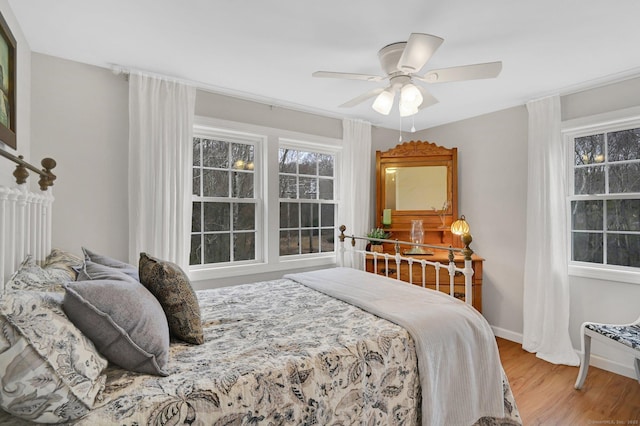 378 Rte 87, Columbia, CT 06237 - bedroom featuring wood finished floors, baseboards, and ceiling fan