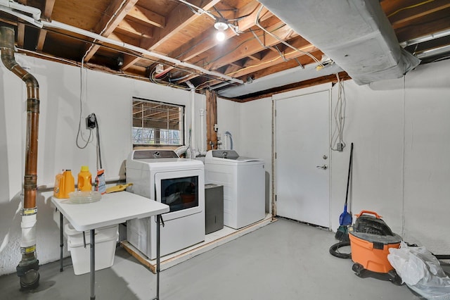 378 Rte 87, Columbia, CT 06237 - basement featuring washer and clothes dryer
