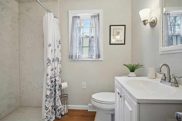 378 Rte 87, Columbia, CT 06237 - full bath featuring vanity, toilet, baseboards, and plenty of natural light