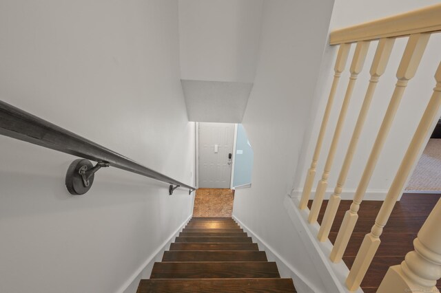 1 Abbott Rd Unit 32, Ellington, CT 06029 - stairway featuring wood finished floors and baseboards