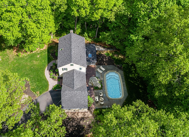20 Linden Rd, Ridgefield, CT 06877 - aerial view of a pool area