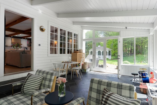 8 Twixt Rd, Cornwall, CT 06753 - sunroom / solarium with beam ceiling and stone finish floors