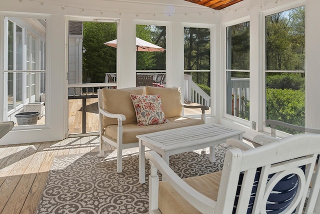 7 Tunxis Trl, Redding, CT 06896 - sunroom / solarium with wood finished floors