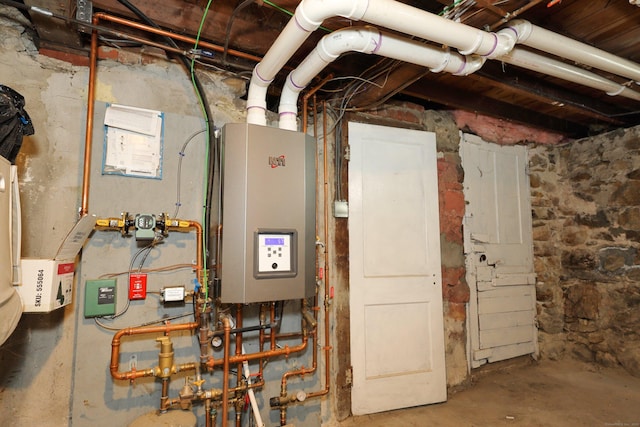utilities featuring tankless water heater