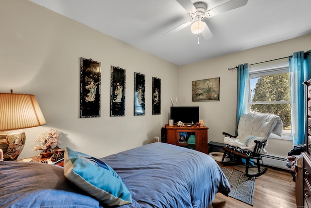 98 Aetna Ave, Torrington, CT 06790 - bedroom with wood finished floors and a ceiling fan