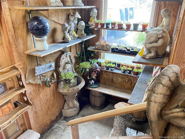 view of storage area