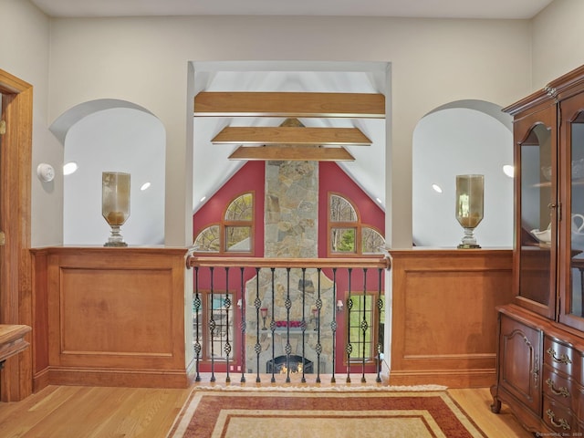 17 Fire Hill Ln, Redding, CT 06896 - detailed view of beam ceiling and wood finished floors