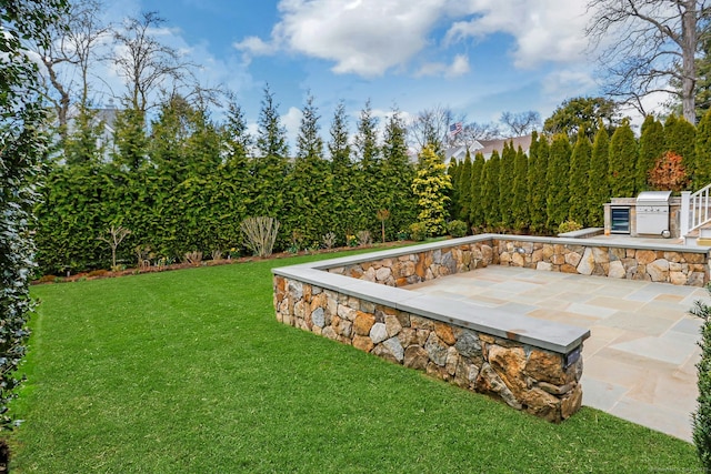 13 Bryan Rd, Norwalk, CT 06853 - view of green lawn with a patio