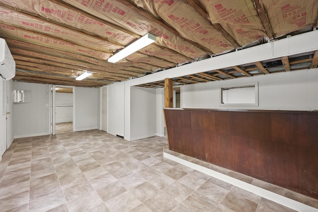 33 Jolley Rd, Plainfield, CT 06239 - finished below grade area with a wall unit AC