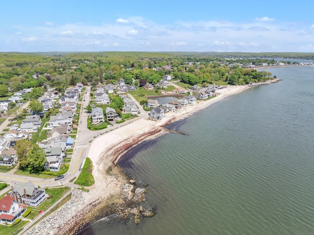 27 Prospect Ave, East Lyme, CT 06357 - aerial overview of property's location featuring a large body of water and nearby suburban area