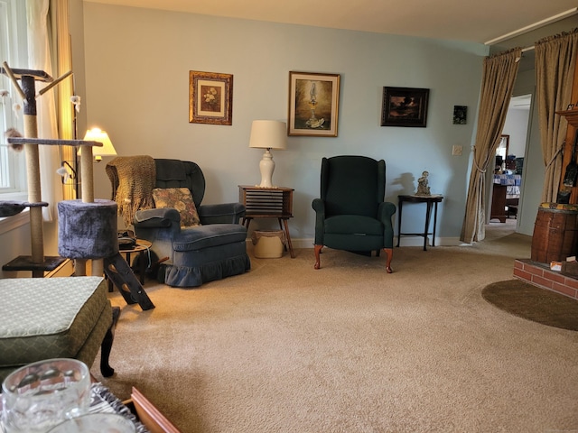 38 Somerset Dr, Manchester, CT 06040 - living area featuring carpet floors and baseboards