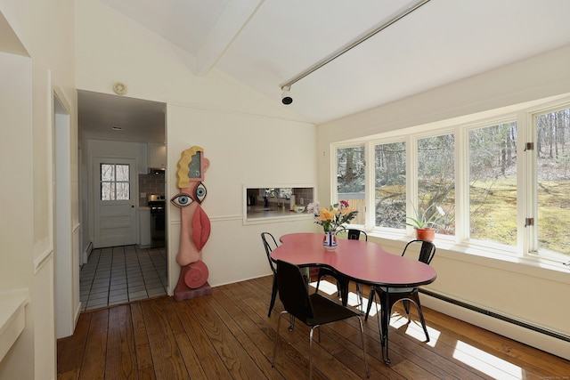 45 Wayside Ln, Redding, CT 06896 - dining room featuring a baseboard radiator and wood-type flooring
