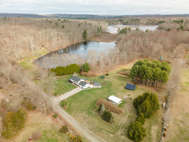 17 Old Hampton Rd, Canterbury, CT 06331 - aerial view of property's location featuring a nearby body of water and rural landscape