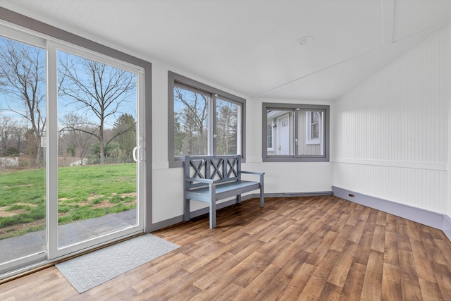 15 Briarwood Dr, Guilford, CT 06437 - unfurnished sunroom featuring vaulted ceiling