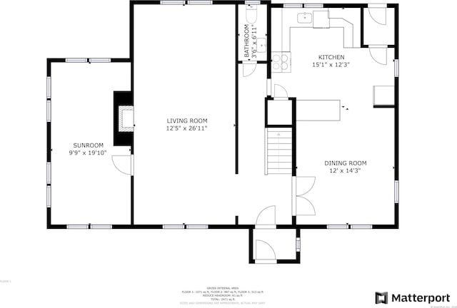 25 S Highland St, West Hartford, CT 06119 - floor plan / room layout