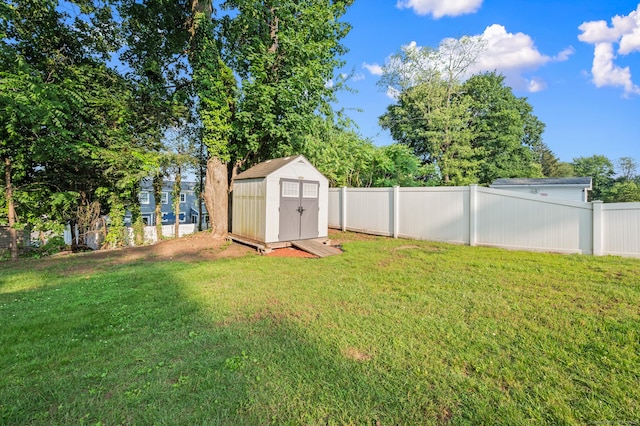 12 Homecrest St, Newington, CT 06111 - fenced backyard with a storage unit