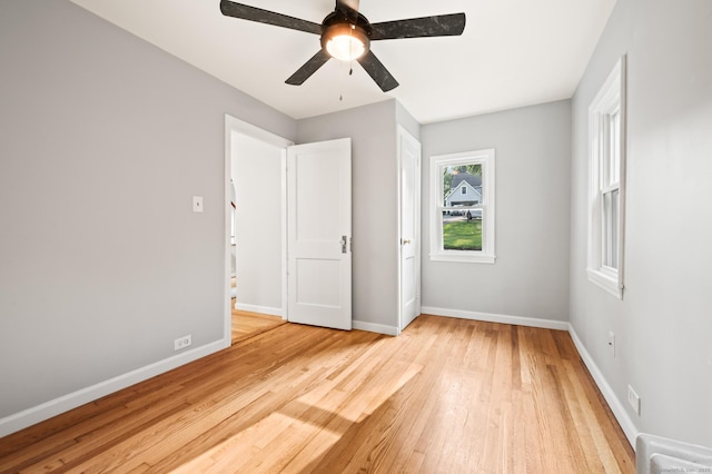 12 Homecrest St, Newington, CT 06111 - unfurnished bedroom featuring light wood-type flooring and a ceiling fan