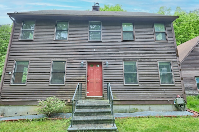 581 Oxford Rd, Oxford, CT 06478 - view of front of home with a chimney