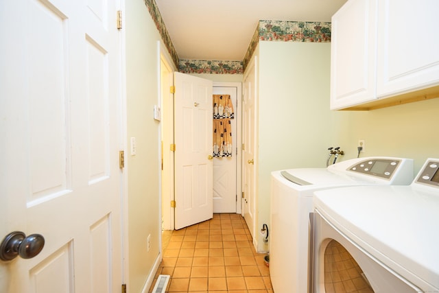 581 Oxford Rd, Oxford, CT 06478 - washroom with separate washer and dryer, cabinet space, light tile patterned flooring, and baseboards