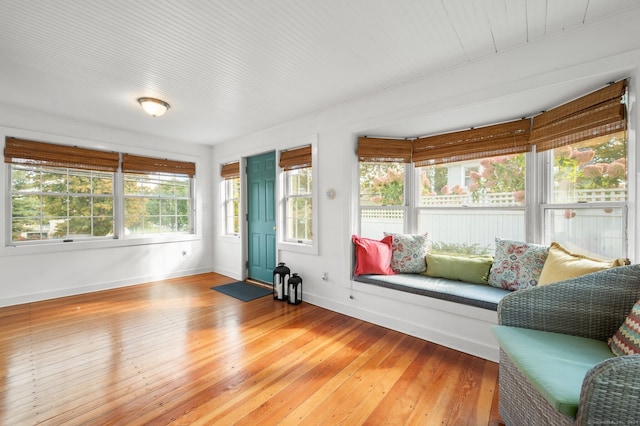 view of sunroom