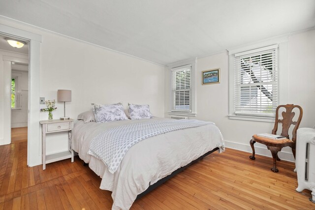 16 N Main St, Essex, CT 06426 - bedroom featuring hardwood / wood-style flooring, multiple windows, and radiator