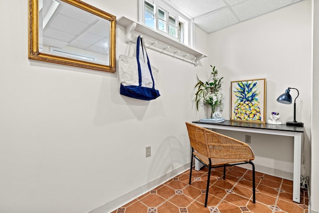 16 N Main St, Essex, CT 06426 - office featuring a drop ceiling and baseboards
