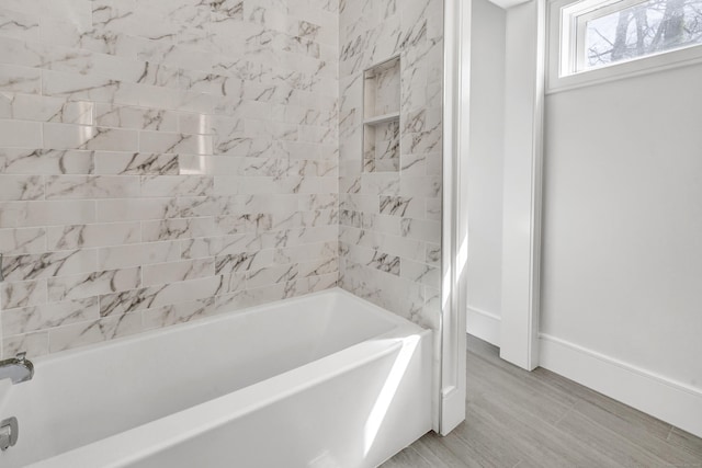 8 Fox Run, Monroe, CT 06468 - bathroom with  shower combination and baseboards