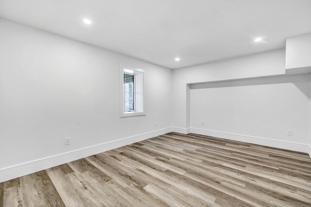 8 Fox Run, Monroe, CT 06468 - spare room featuring baseboards, wood finished floors, and recessed lighting