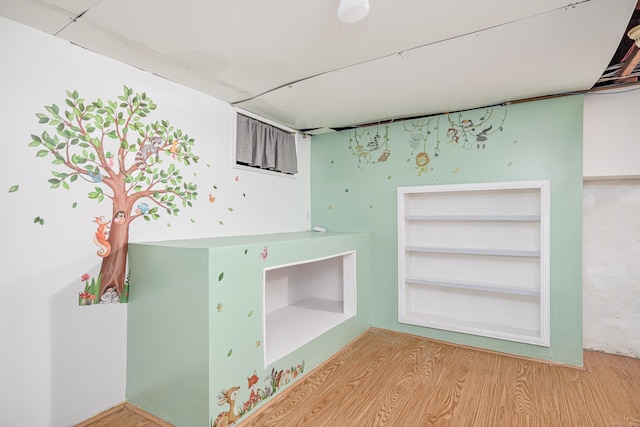interior space featuring wood finished floors