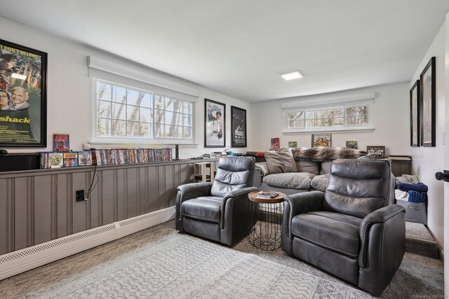 42 Stonecrop Rd, Norwalk, CT 06851 - cinema room featuring a baseboard radiator