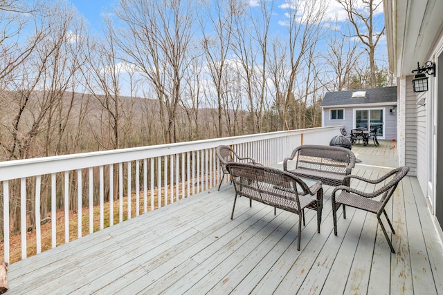 190 Thoreau Dr, Shelton, CT 06484 - deck with outdoor dining area and an outdoor living space