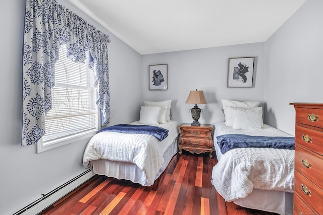 190 Thoreau Dr, Shelton, CT 06484 - bedroom with baseboard heating, wood finished floors, and multiple windows