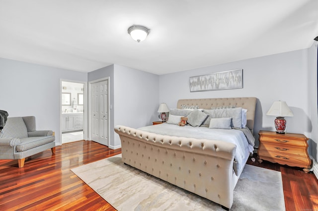 190 Thoreau Dr, Shelton, CT 06484 - bedroom featuring wood finished floors and ensuite bathroom