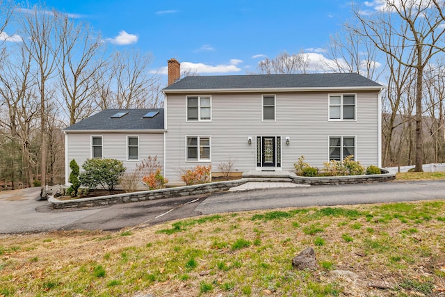 190 Thoreau Dr, Shelton, CT 06484 - view of front of property with a chimney